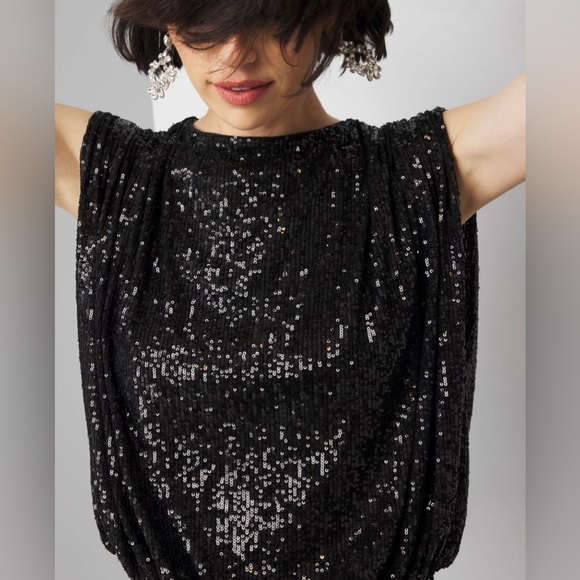 Black Sequin/ Black Mesh - Picture 3 of 5